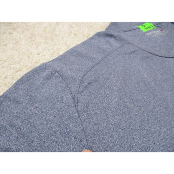 UNTUCKit Shirt Mens Extra Large XL Blue Stretch Short Sleeve Crew Neck Casual - Picture 5 of 12